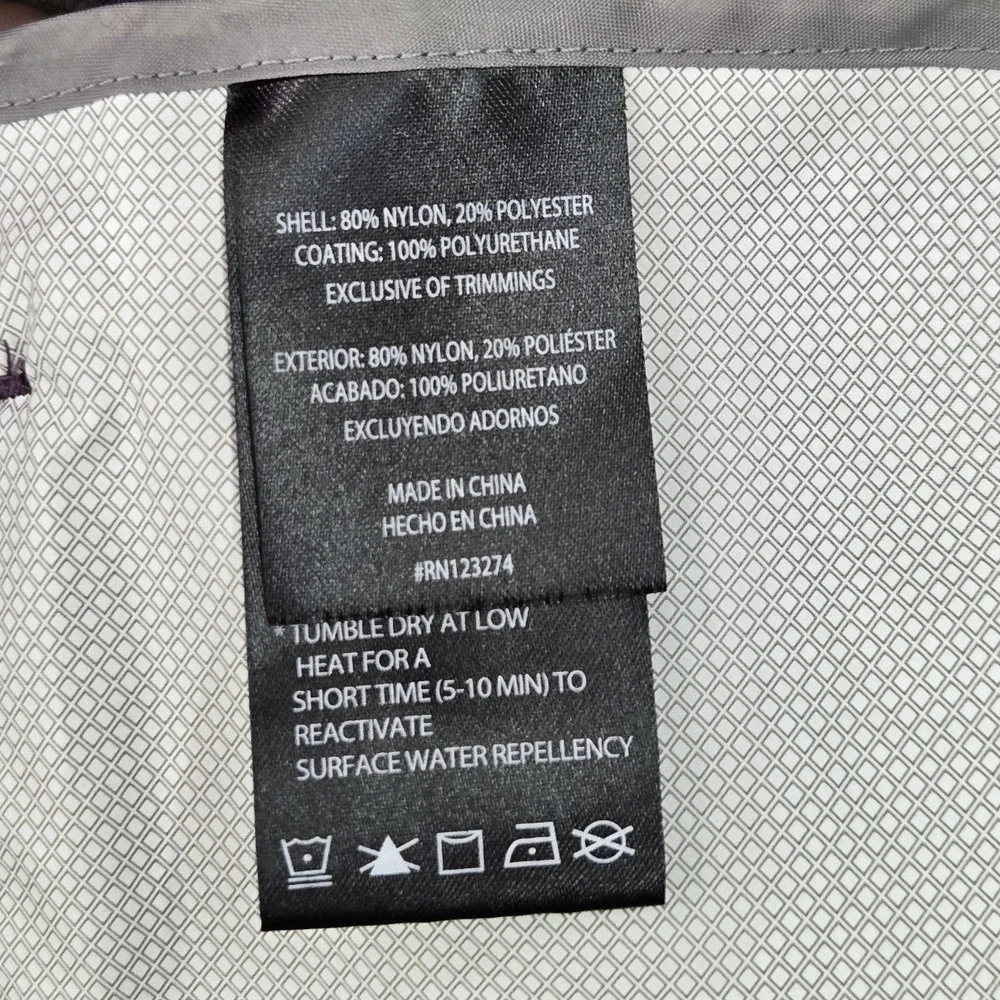 Paradox Women‎ Jacket XL Purple Nylon Activewear Zipper Long Sleeve